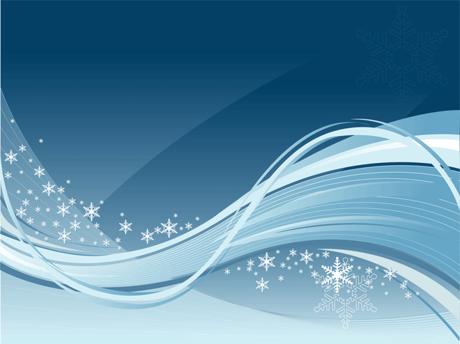  Winter background - wallpaper lines curves snow floral design